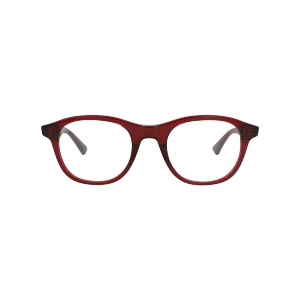 Bottega Veneta Round-Frame Acetate Optical Frames Red Unisex-Adult